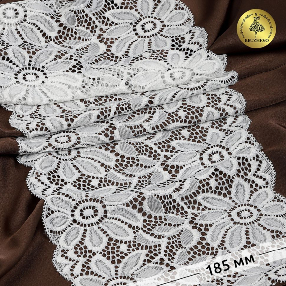 Кружево-стрейч KRUZHEVO арт.TBY.L3727 шир.185мм (под заказ)