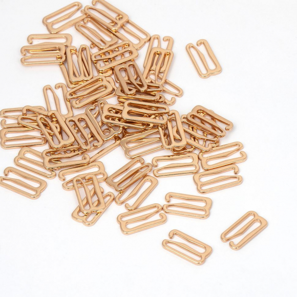 Крючок для купальника металл TBY-915.SW 15мм, цв.золото, уп.1000шт