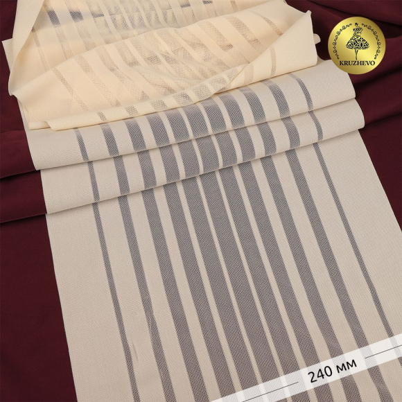 Кружево-стрейч KRUZHEVO арт.TBY.PN7266 шир.240мм цв.126 бежевый уп.25м