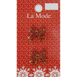 70576_Пуговицы LA MODE CRISTMAS "Сверкающий бант"