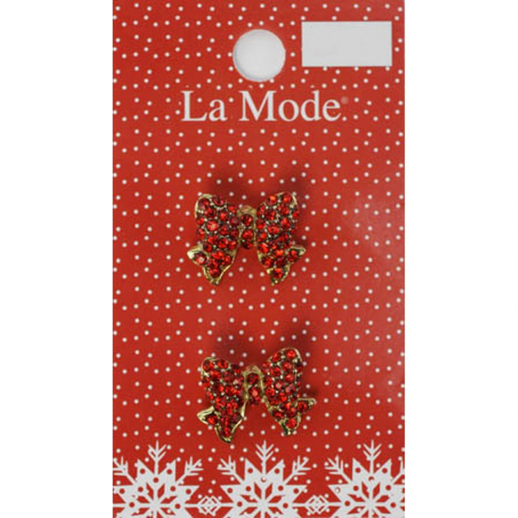 70576_Пуговицы LA MODE CRISTMAS "Сверкающий бант"