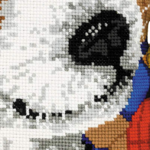 Набор для вышивания РИОЛИС арт.1675 Подушка Щенок 30х30 см