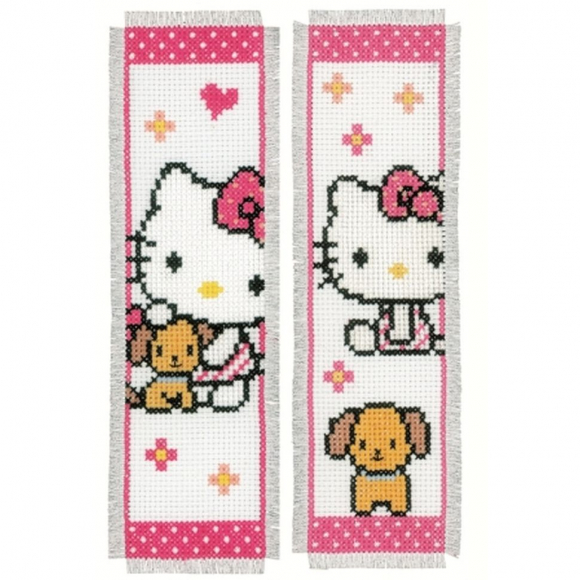 Набор для вышивания VERVACO арт.PN-0157572 Закладка Hello Kitty 6х20 см