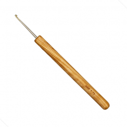 136710_Крючок, вязальный с ручкой из оливкового дерева, addiNature №1,75, 15 см