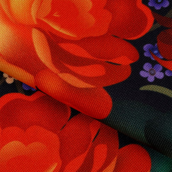 Ткань Габардин 140 г/м? 100% полиэстер шир.155 см арт.T.4000.10 цв.черный рул.25м