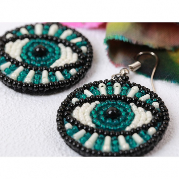 Набор для вышивания KLART арт. 10-508 Серьги. Глаза 3,5х3,5 см