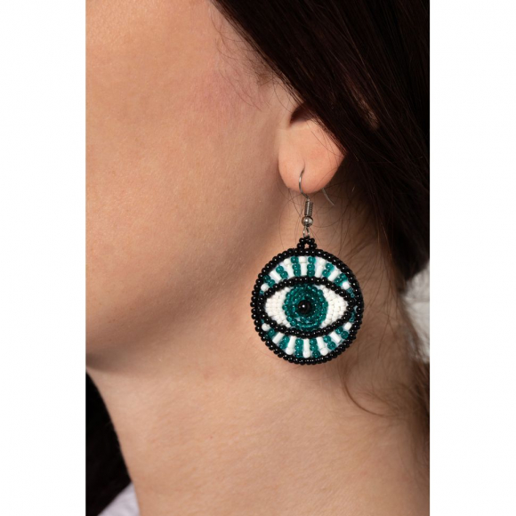 Набор для вышивания KLART арт. 10-508 Серьги. Глаза 3,5х3,5 см