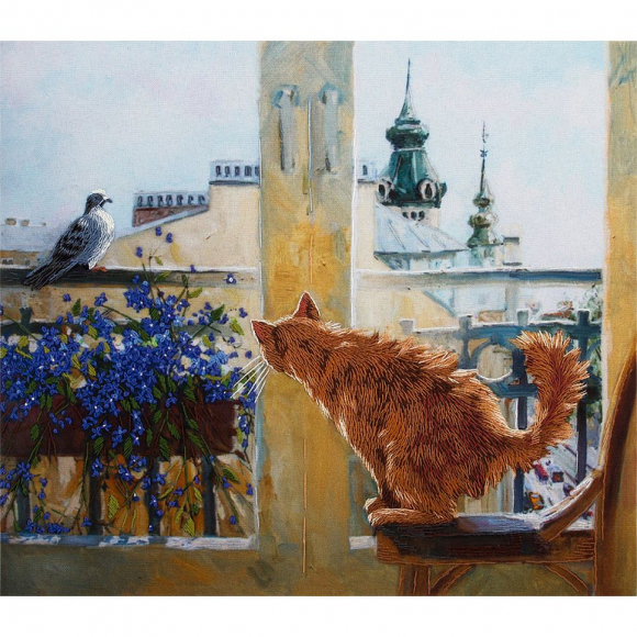 Набор для вышивания PANNA Живая картина арт. JK-2037 Охотник 25х22 см