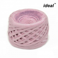Пряжа Ideal трикотажная 100м, 350-380 г, ширина 7-9мм цв. чайная роза