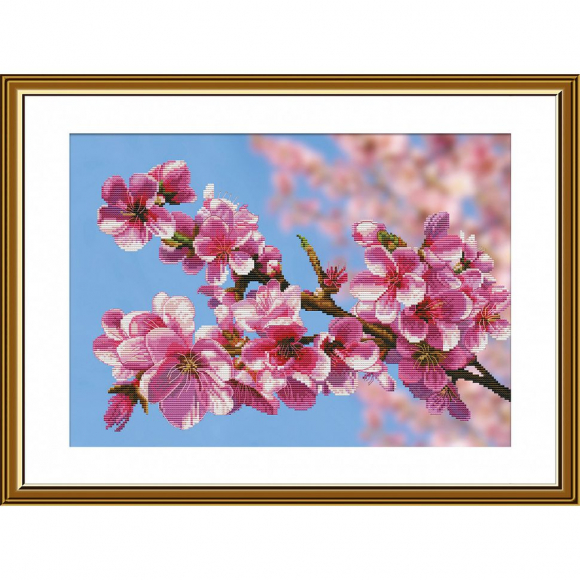 Набор для вышивания мулине НОВА СЛОБОДА арт.СР3262 Сакура 24х32 см