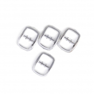 Пряжка мини арт.TBY.103-10, пластик, 10х12мм цв.1 серебро уп.10 шт