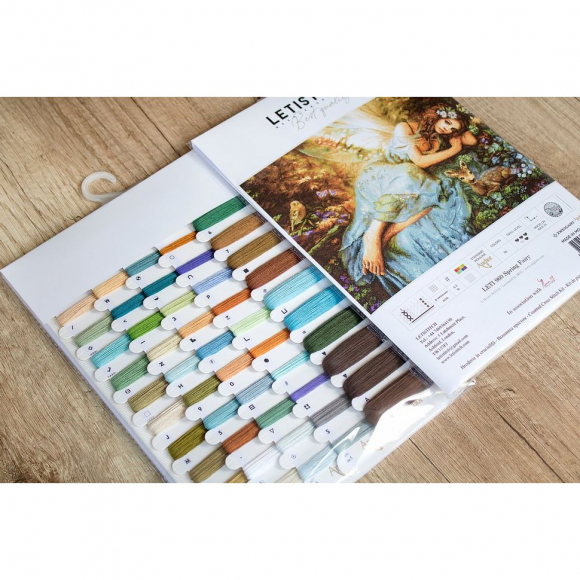 Набор для вышивания LETI арт. 960 Весенняя фея 40х30 см