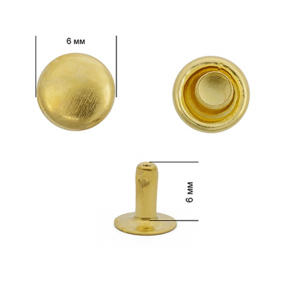 Хольнитены сталь New Star №0 6х6 (7мм) цв. золото уп. 100шт Хольнитены сталь New Star №0 6х6 (7мм) цв. золото уп. 100шт