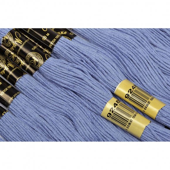 Нитки мулине цв.9248 ярк.сиреневый 12х10м С-Пб