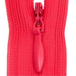 Молния потайная нераз 50см S-003 красный яркий SBS уп.100шт