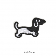 Термоаппликации арт.TBY-2137 Такса 6,5х4см 10 шт