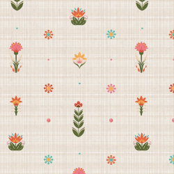 Ткань для пэчворка PEPPY Лесные Жители 146 г/м? 100% хлопок цв.ЛЖ-08 белый уп.50х55 см