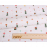 Ткань для пэчворка PEPPY Лесные Жители 146 г/м? 100% хлопок цв.ЛЖ-08 белый уп.50х55 см