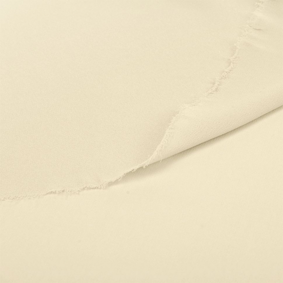 Ткань креп-шифон арт.TBY.8021-005 плот.105г/м2 100% ПЭ шир. 150см цв.5 молочный уп.1м