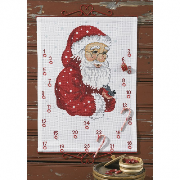 Набор для вышивания календаря "Санта"