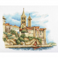 Набор для вышивания РТО арт.M358 Приморский городок 34х27 см
