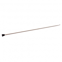 30824 Knit Pro Крючок для вязания афганский Basix Aluminum 4мм/30см, алюминий, серый