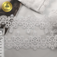 Кружево гипюр KRUZHEVO арт.TR.16GB2006 шир.65мм цв.004 сумрачно-белый уп.9м