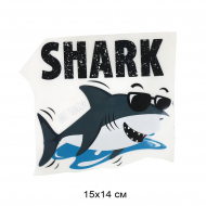 Термотрансфер арт.TBY.1351 Shark 15х14см, уп.10шт