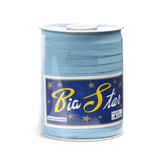 Косая бейка хлопок TBY арт.CB15 шир.15мм цв.F184 св.голубой уп.132 м