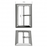 Пряжка металлическая TBY.2618 39х56мм, внутр. размер 45мм цв. т.никель уп. 10шт