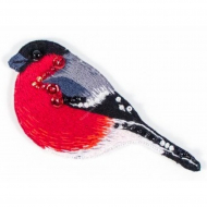 Наборы для шитья и вышивания МАТРЕНИН ПОСАД арт.8472/СК Брошь Снегирь Снежок