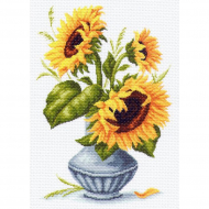 Рисунок на канве МАТРЕНИН ПОСАД арт.37х49 - 1239 Подсолнухи в вазе Рисунок на канве МАТРЕНИН ПОСАД арт.37х49 - 1239 Подсолнухи в вазе