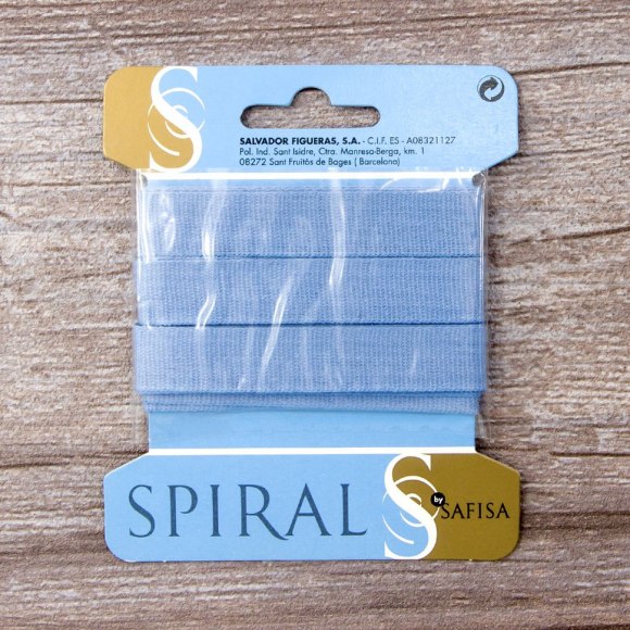 32161_Тесьма киперная хлопковая на блистере SAFISA, 14 мм, 2,5 м , цвет 04, голубой светлый