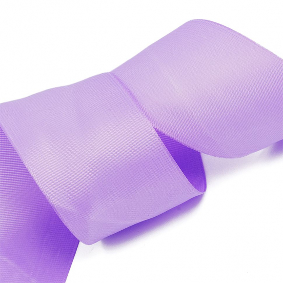 Лента Ideal репсовая в рубчик шир.50мм цв. 462 сиреневый уп.27,42м