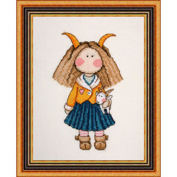 Набор для вышивания NEOCRAFT арт.ГР-01 Козерог 11х18 см