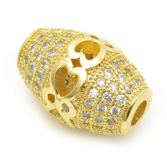 Бусины металлические Tesoro Premium арт.TS.L115 16х11 мм, in ?3 мм Бусины металлические Tesoro Premium арт.TS.L115 16х11 мм, in ?3 мм