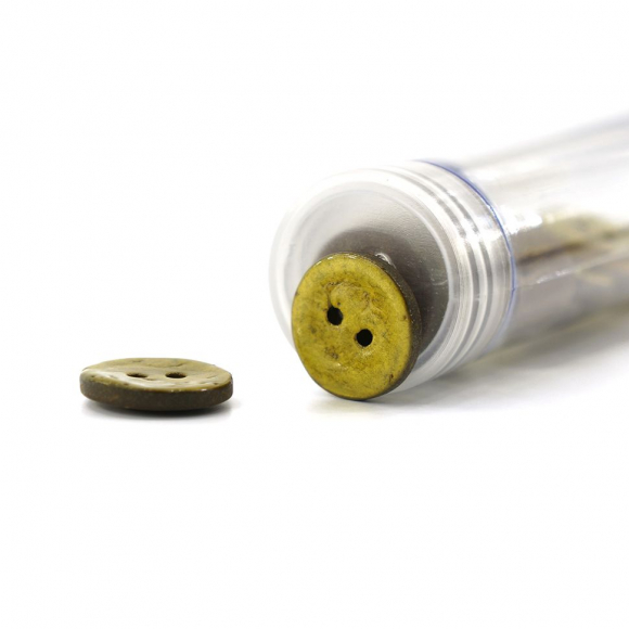 Пуговицы CONCEPT, размер 24, кокос, цвет COL.12 желто-зеленый