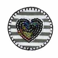 Термоаппликация HKM "Сердечко из пайеток"