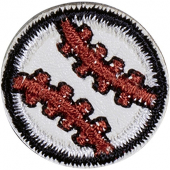 Термоаппликация "Мяч красно-белый"