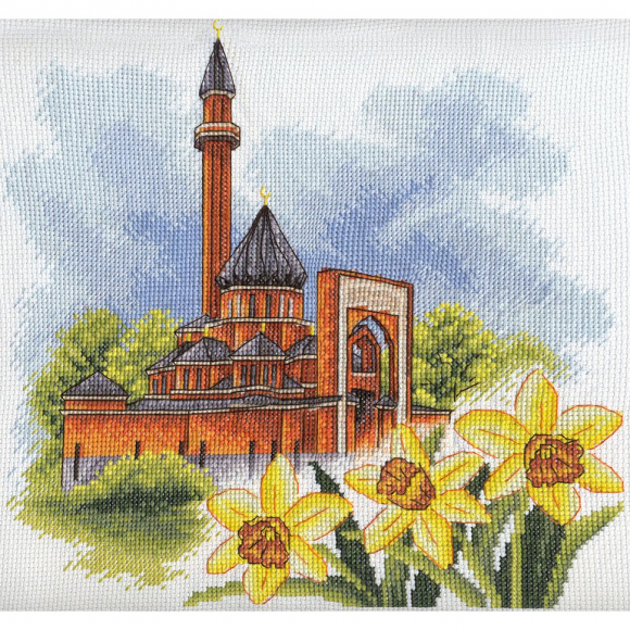 Набор для вышивания PANNA арт. MC-1407 Мемориальная мечеть в Москве 22х24 см
