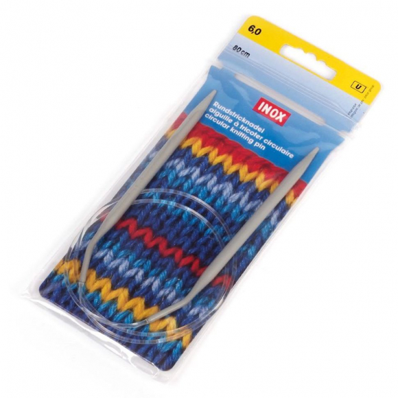 211309 PRYM Спицы круговые для вязания с гибкой прозрачной леской 6мм 80см алюминий уп.1шт 211309 PRYM Спицы круговые для вязания с гибкой прозрачной леской 6мм 80см алюминий уп.1шт