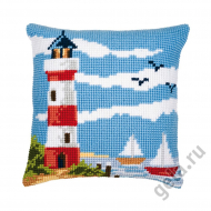 Набор для вышивания VERVACO арт.PN-0008601 Подушка Маяк 40х40 см