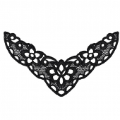 Кружевная вставка арт.TR.1262 220х120мм цв.2 черный уп.10шт