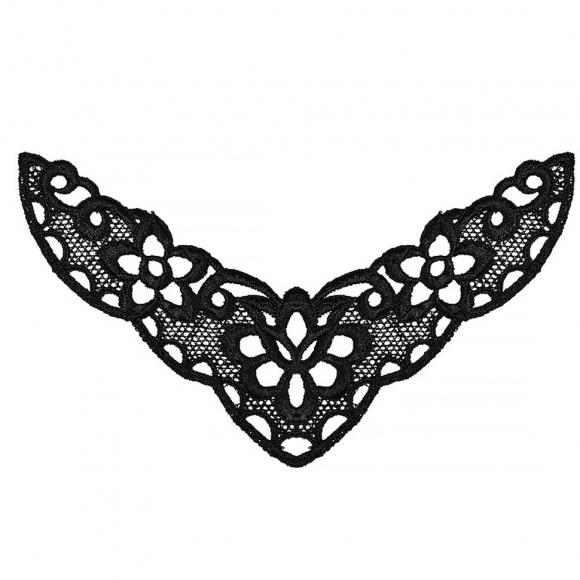 Кружевная вставка арт.TR.1262 220х120мм цв.2 черный уп.10шт