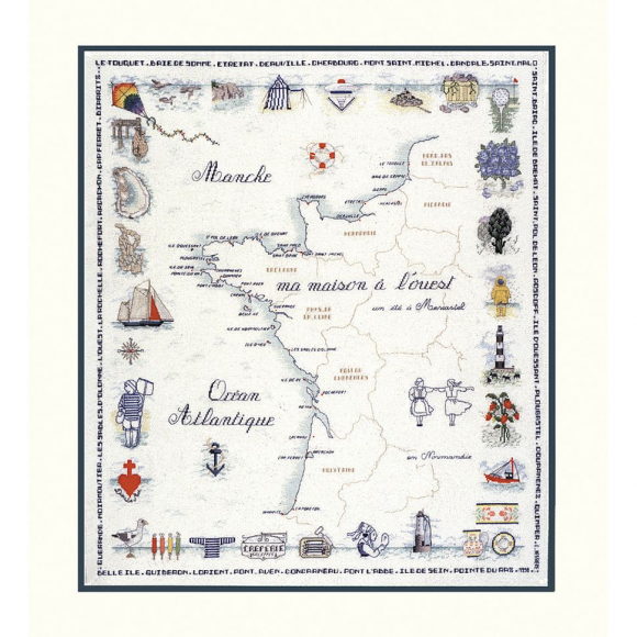 Набор для вышивания Le Bonheur des Dames арт.2082 Ma Maison A L'Ouest (Западный дом) 56х66 см