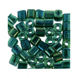 Бисер Япония "TOHO" CUBE №3  4 мм 5 х 5 г №0249 зеленый