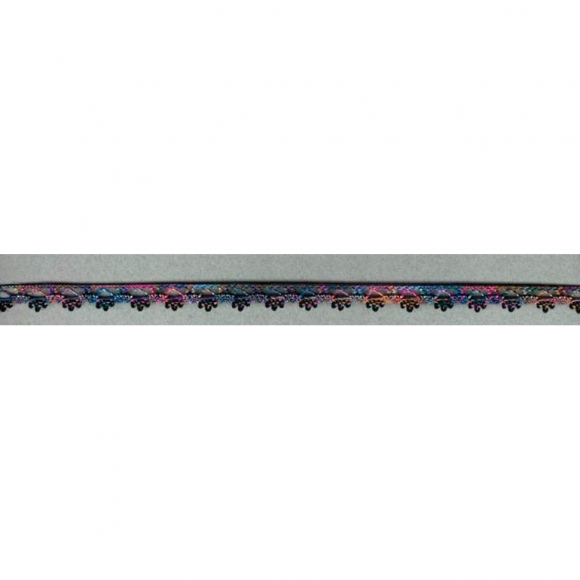 65326_Мерсеризованное хлопковое кружево, 10 мм, цвет мультиколор с черным 65326_Мерсеризованное хлопковое кружево, 10 мм, цвет мультиколор с черным