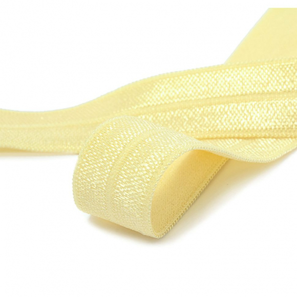 Резинка TBY бельевая окантовочная блестящая шир.15мм цв.F108 св.желтый уп.50 м