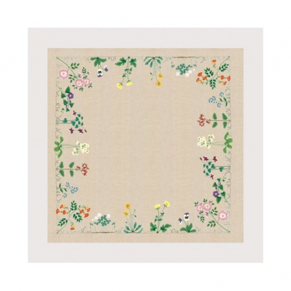 Набор для вышивания Le Bonheur des Dames арт.6107 Скатерть Fleurs (Цветы) 95х95 см