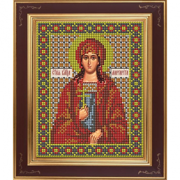 Набор для вышивания бисером GALLA COLLECTION арт.М 274 Св. великомученица Маргарита 12х15 см